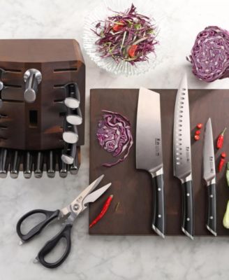 Helena Series Steel 23-Pc. Knife Block Set