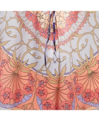 Women's Collection Multicolor Silk Kaftan Tunic