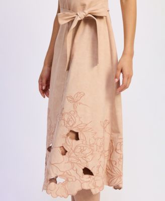 Women's Donna V-Neck Midi Dress