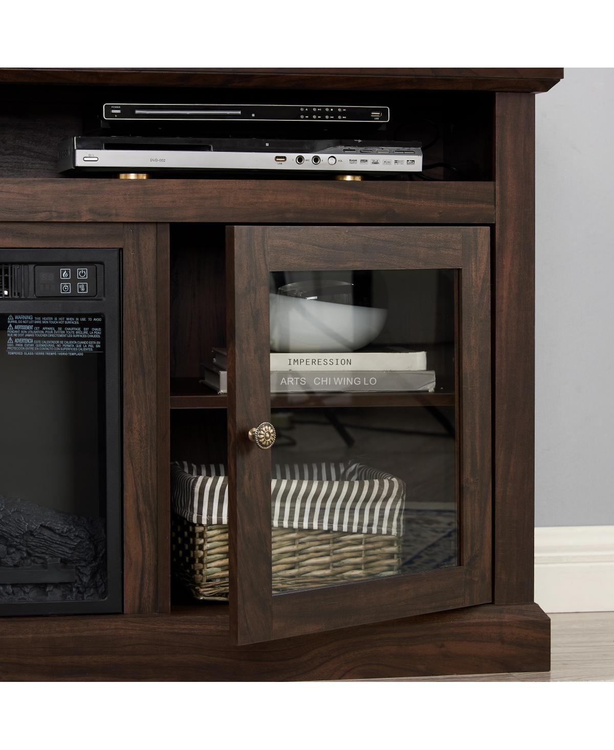 Streamdale Furniture Modern Farmhouse Tv Stand for up to 65" TVs, Brown 60"W