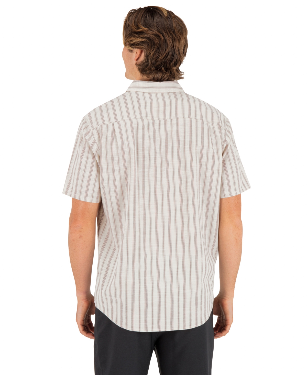 Hurley Men's Lido Stripe Short Sleeve Shirt