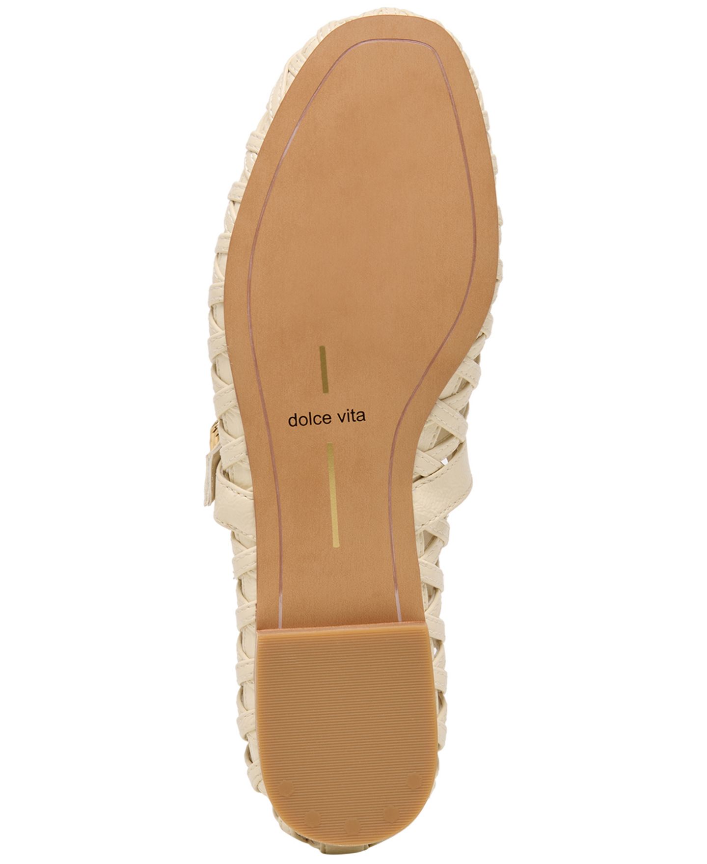 Женские балетки Dolce Vita Bodey Woven Round Toe Mary Jane Flats, цвет: Костяной — фото 5