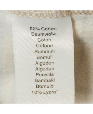 Women's Beige Checks Jersey Long Sleeve Top