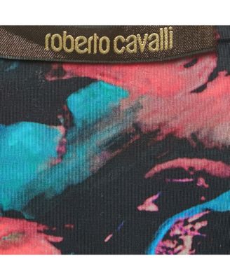 Women's Blue Printed Jersey Midi Dress