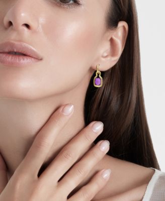 Amethyst (5-1/5 ct. t.w.) Drop Earrings in 18k Gold Flash Plated Sterling Silver