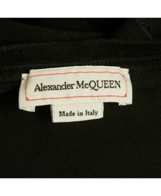 Men's Black Graffiti Logo Printed Cotton T-Shirt