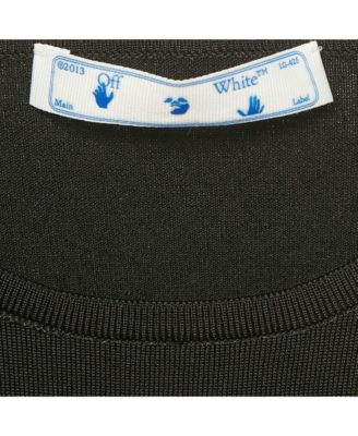 Women's Black Rib Knit Back Open Fitted Top