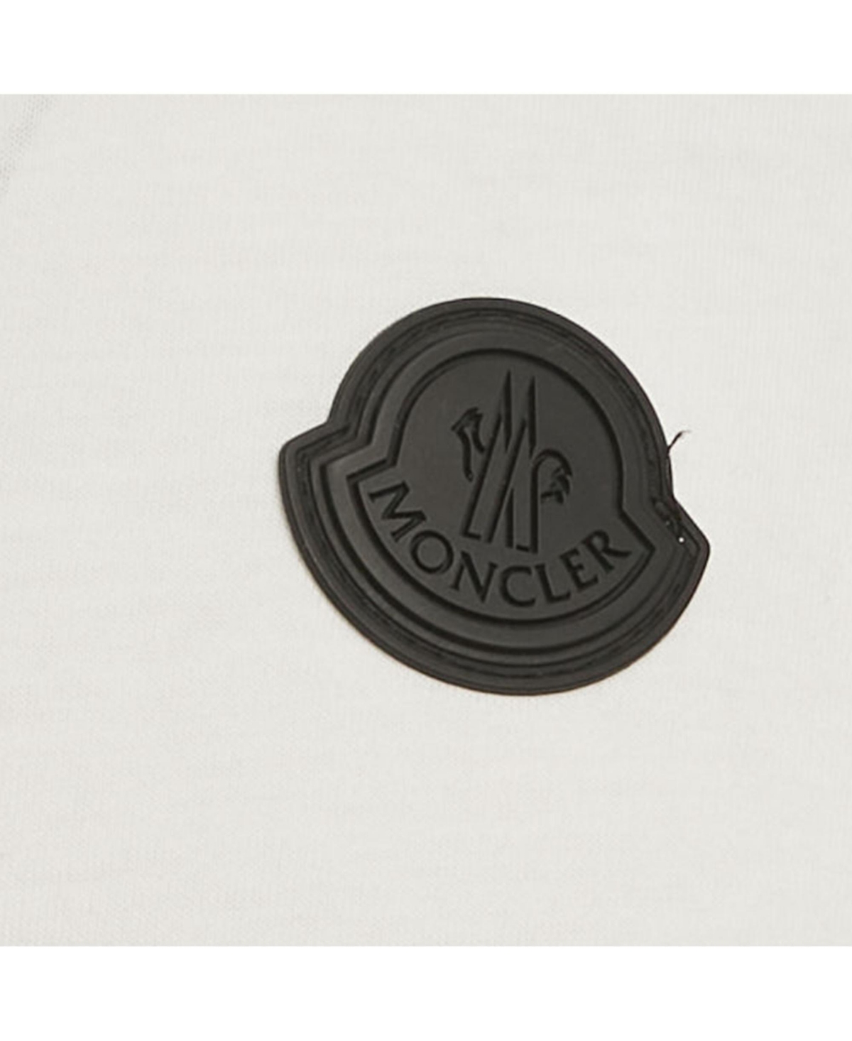 Pre-Owned Moncler Men's Blue Pixelated Logo Jersey Crewneck T-Shirt