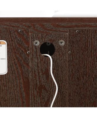 Curio Display Cabinet with Glass Doors and Adjustable Shelves