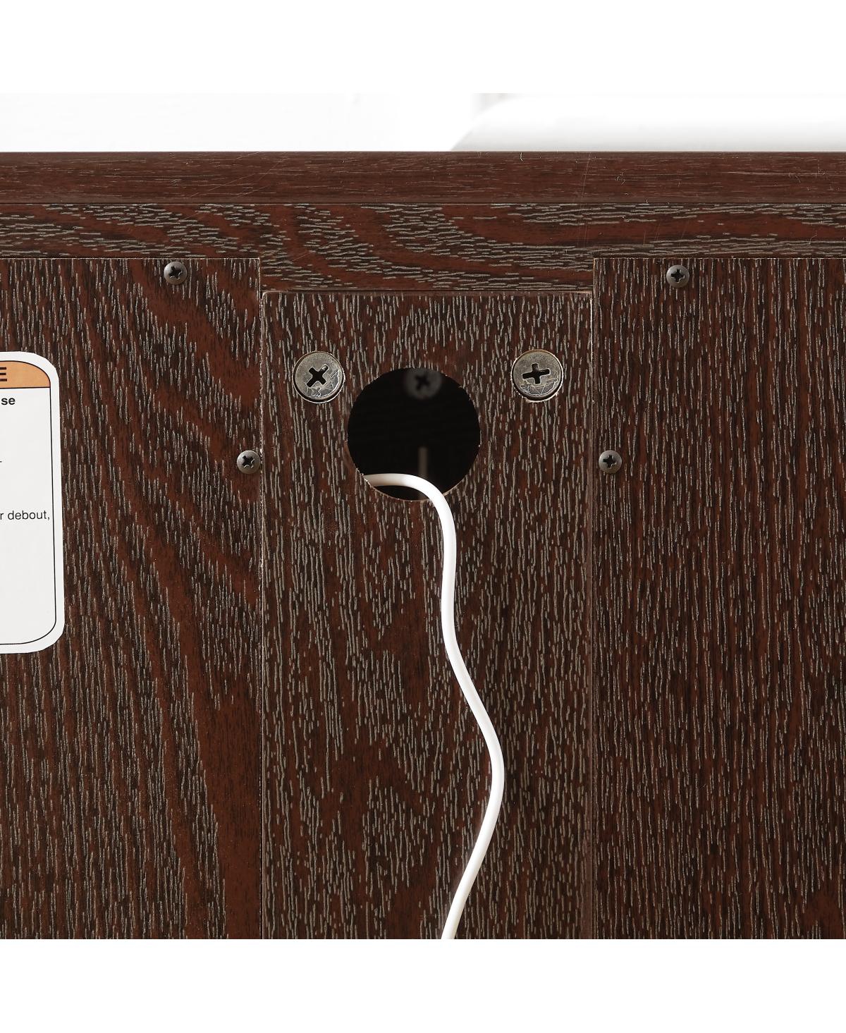 Streamdale Furniture Curio Display Cabinet with Glass Doors and Adjustable Shelves