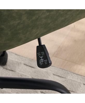 Streamdale Office chair, Black PU leather, adjustable height, green