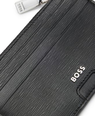 Hugo Boss Men's Luminary Zip Card Holder