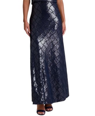 Women's Sequin A-Line Maxi Skirt