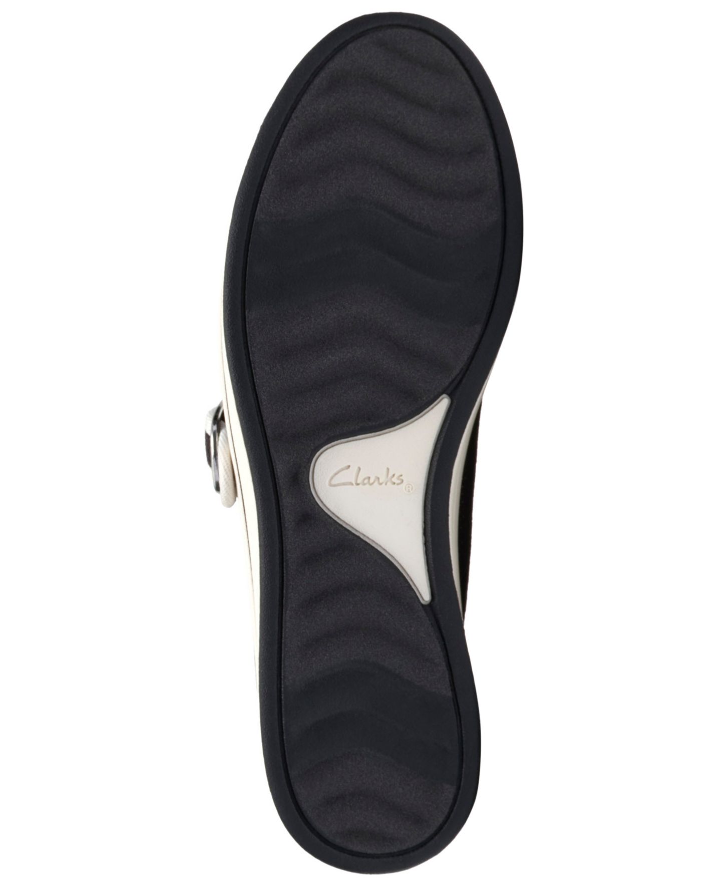 Женские балетки Clarks Breeze Janey с круглым носком, цвет: Чёрный — фото 5