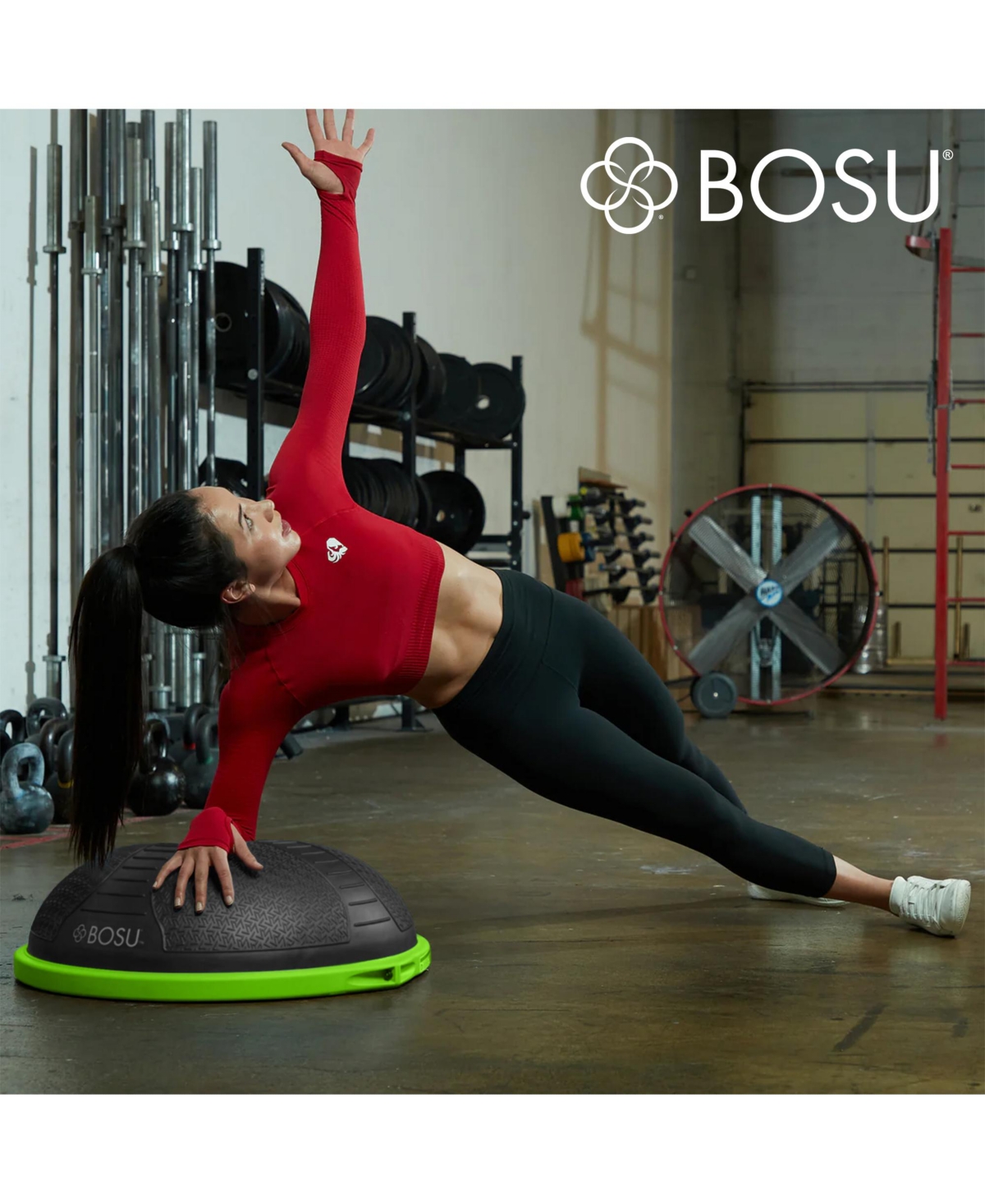 Bosu Nexgen Balance Strength Trainer, Home Gym Workout Equipment, 26