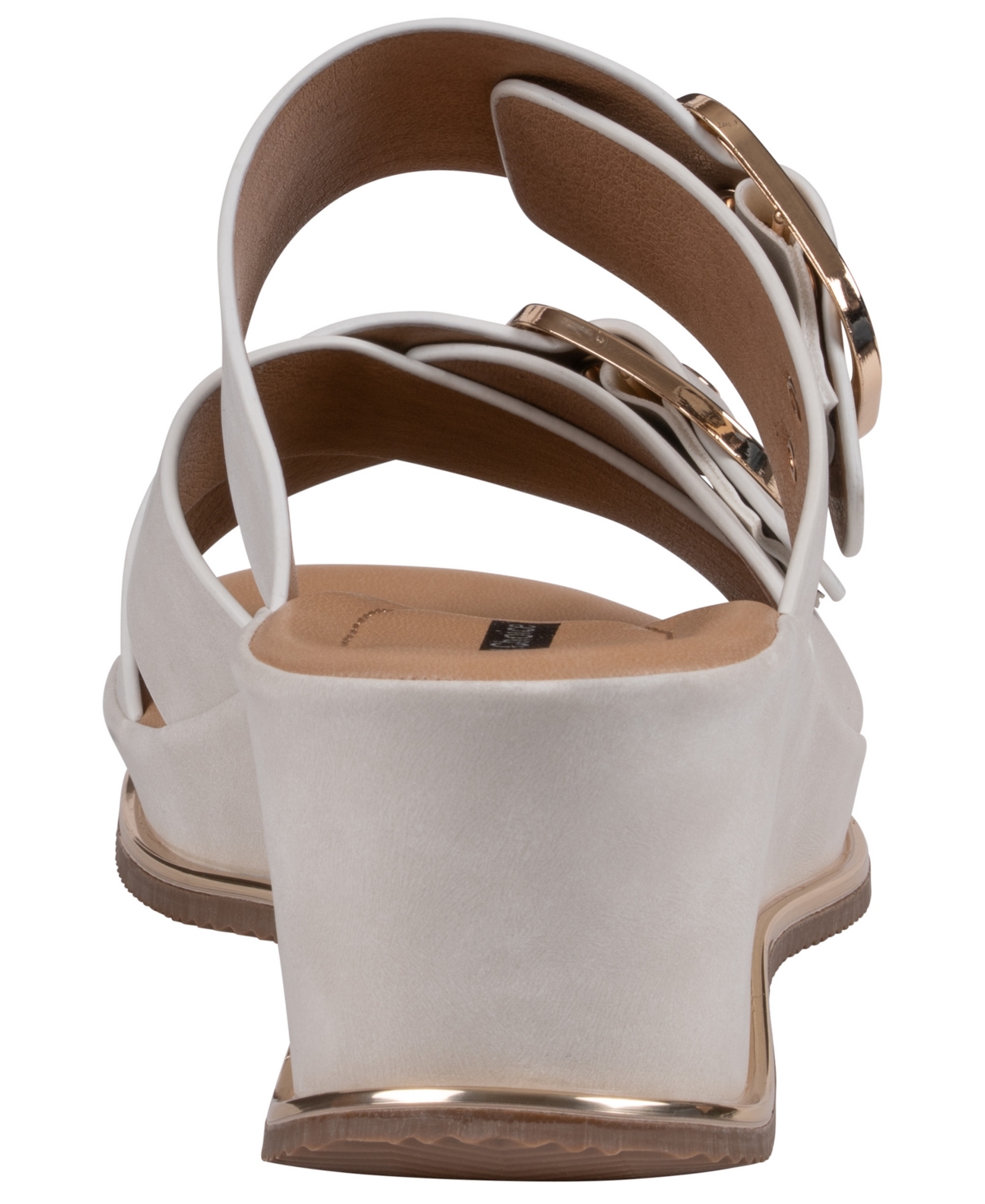 Gc Shoes Women's Olana Buckle Round Toe Wedge Sandals