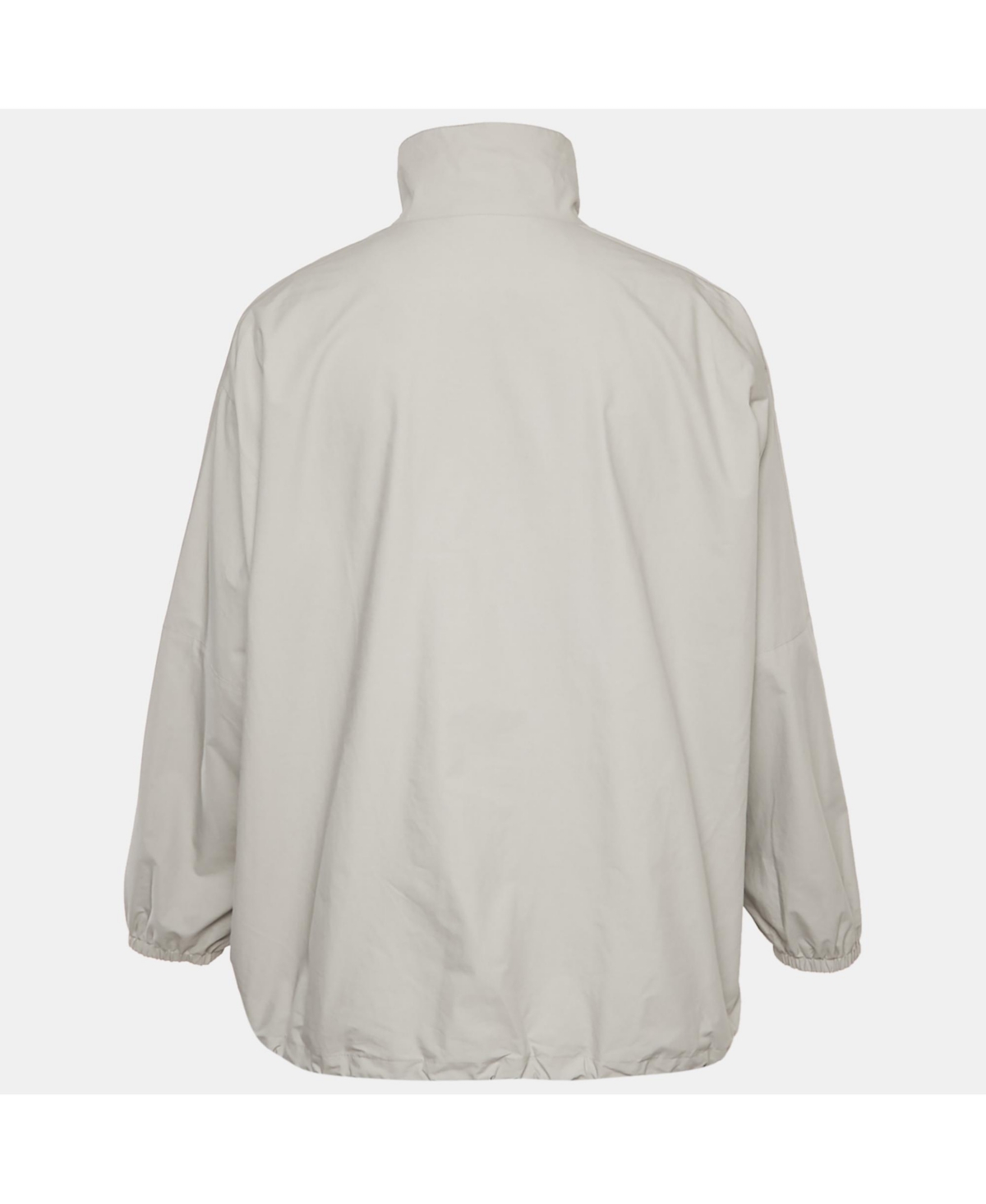 Pre-Owned Balenciaga Men's Unisex Grey Logo Print Oversized Jacket