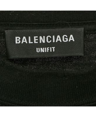 Men's Black Logo Print Cotton Crew Neck Distressed Sweatshirt