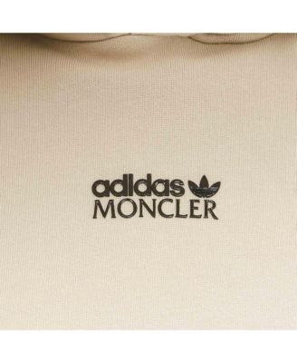 Men's X Adidas Grey Cotton And Puffer Trim Hoodie