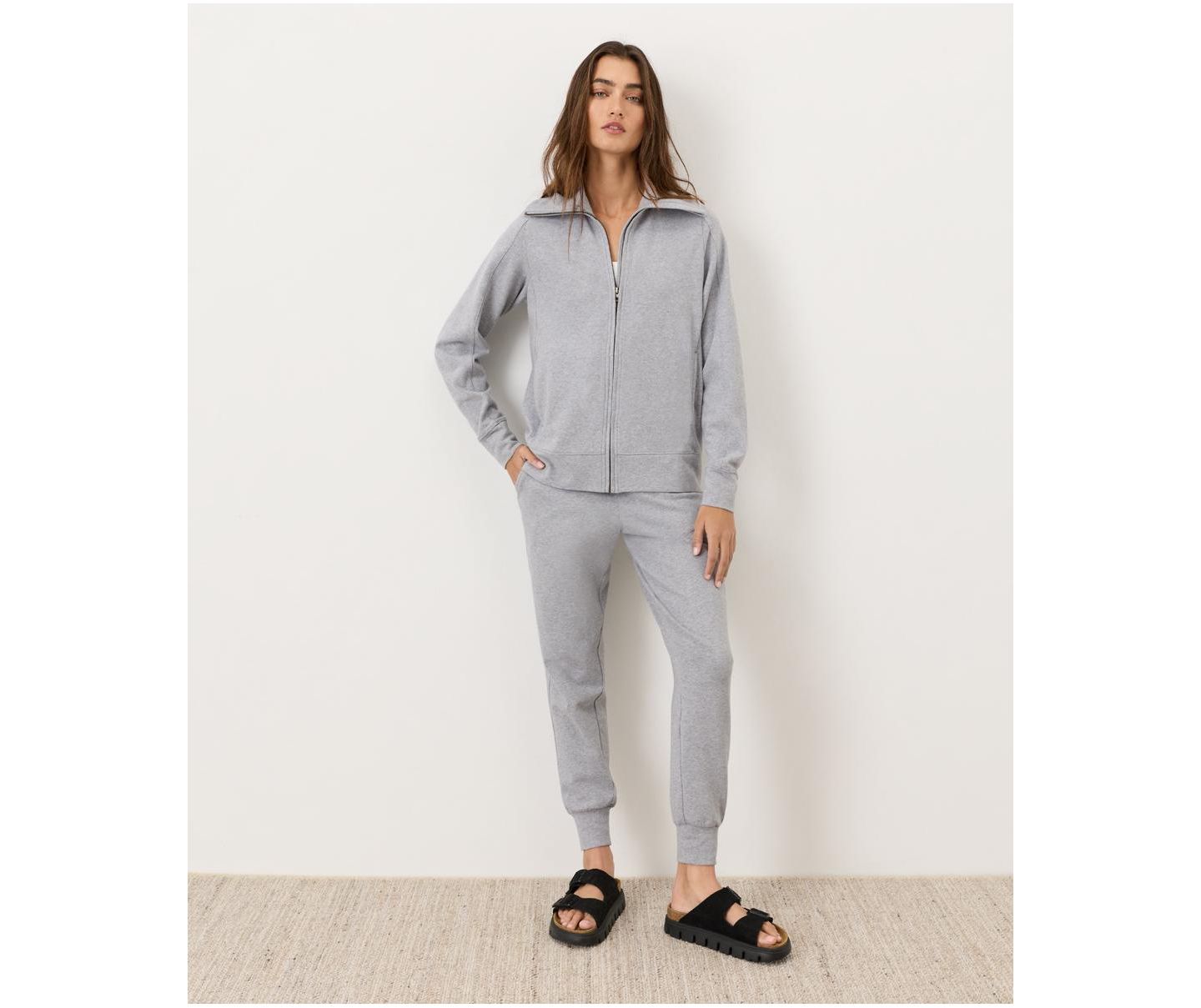 Женская куртка Pact CloudKnit Zip, цвет: Меланжевый серый — фото 3