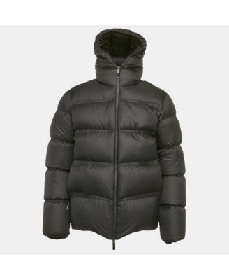Men's Black Nylon Puffer Down Masac Jacket