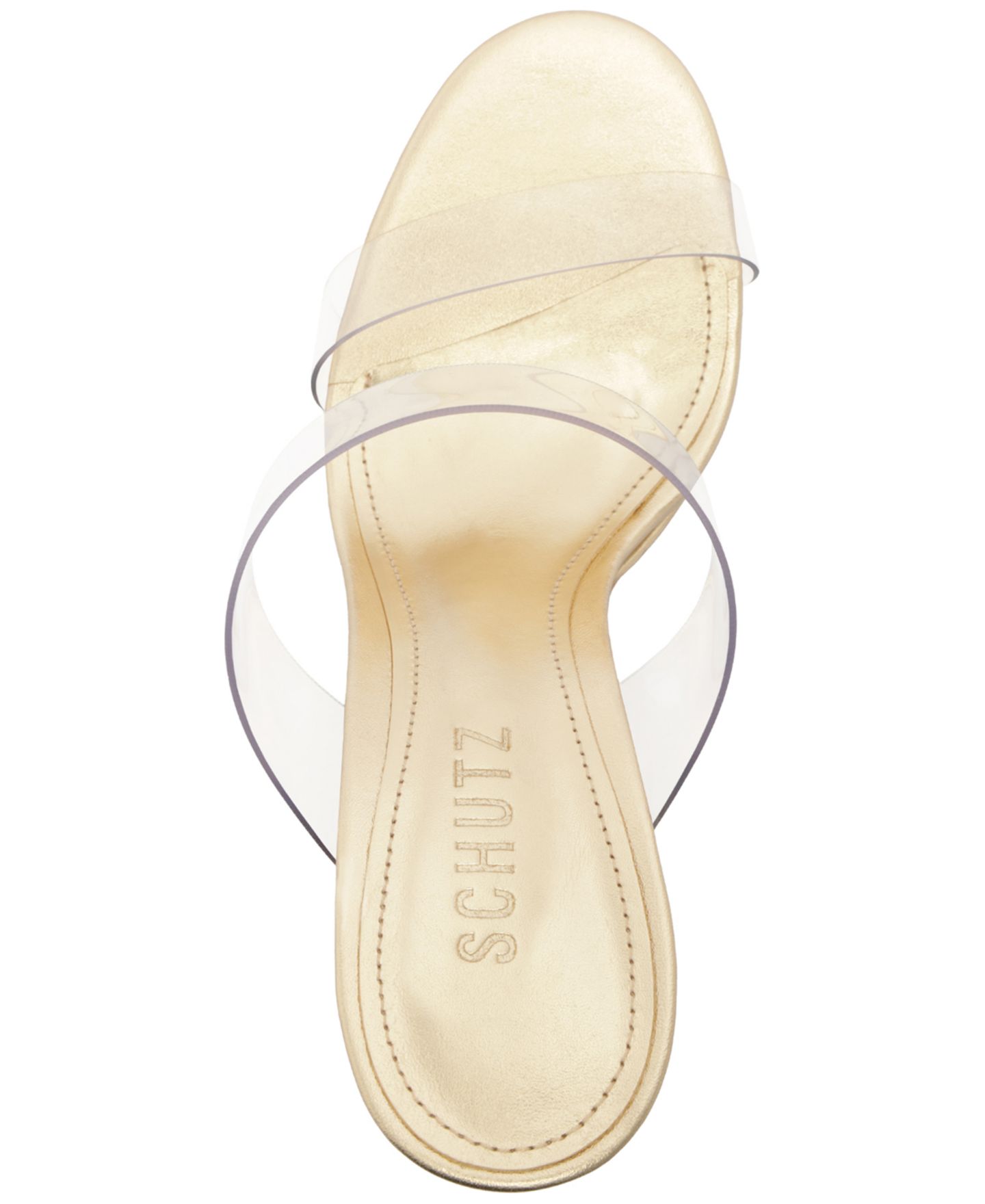 Женские сандалии Schutz Ariella Slip-On Platform Dress Sandals, цвет: Платиновый — фото 4