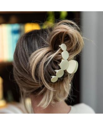 Women's Matte Dot Claw Clip - Cream