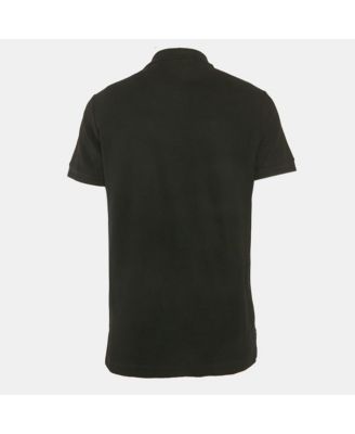 Men's Black Pique Jersey Polo T-Shirt