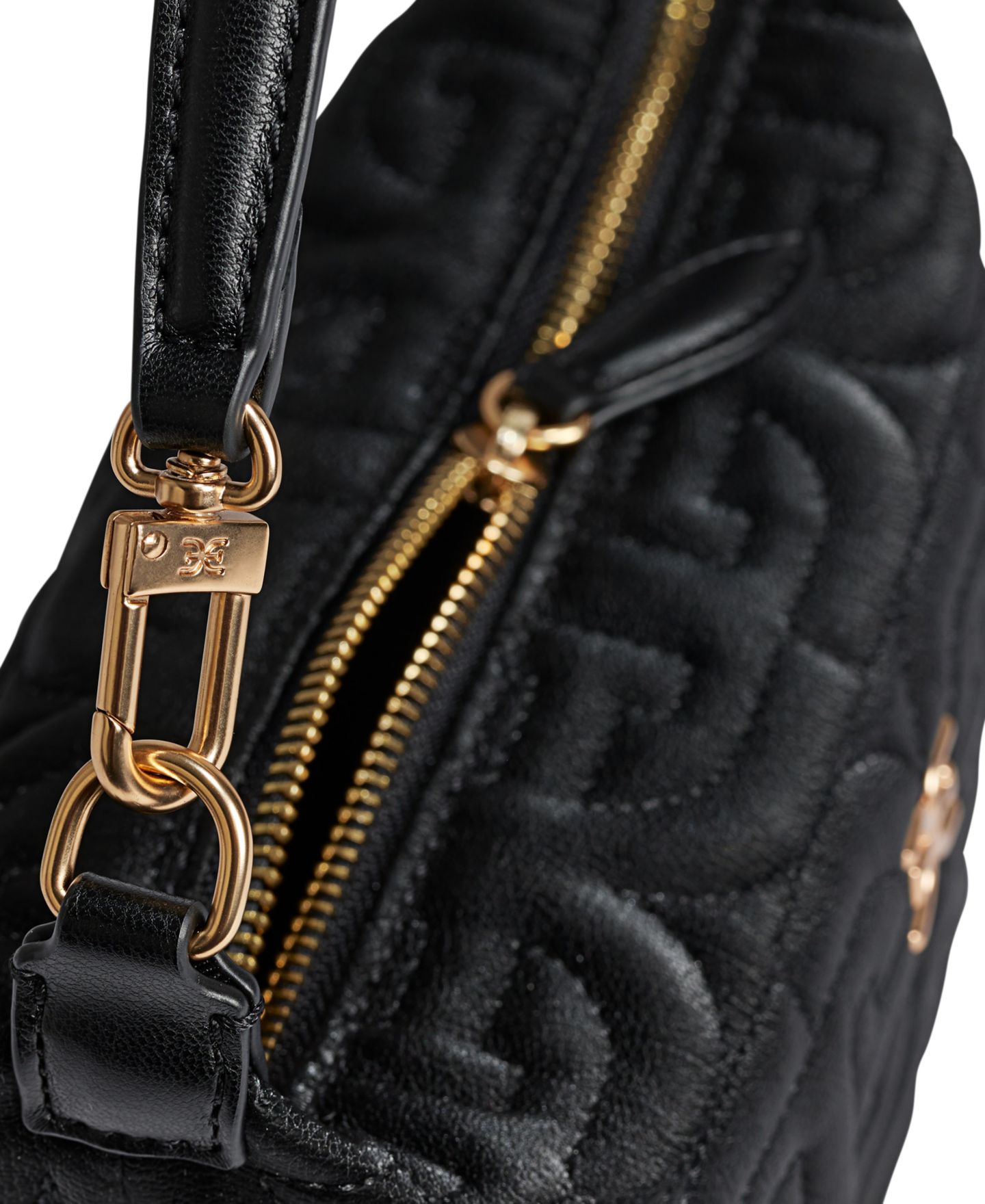Женская сумка Sam Edelman Ethyl Top Zip Demi Small Shoulder, цвет: Чёрный — фото 5