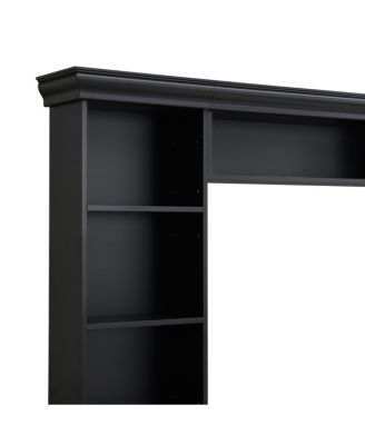 Elegant 4-Piece Entertainment Center with Bookshelf & TV Stand