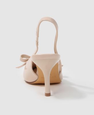 women's Danika Slingback Pumps with Bow Detail
