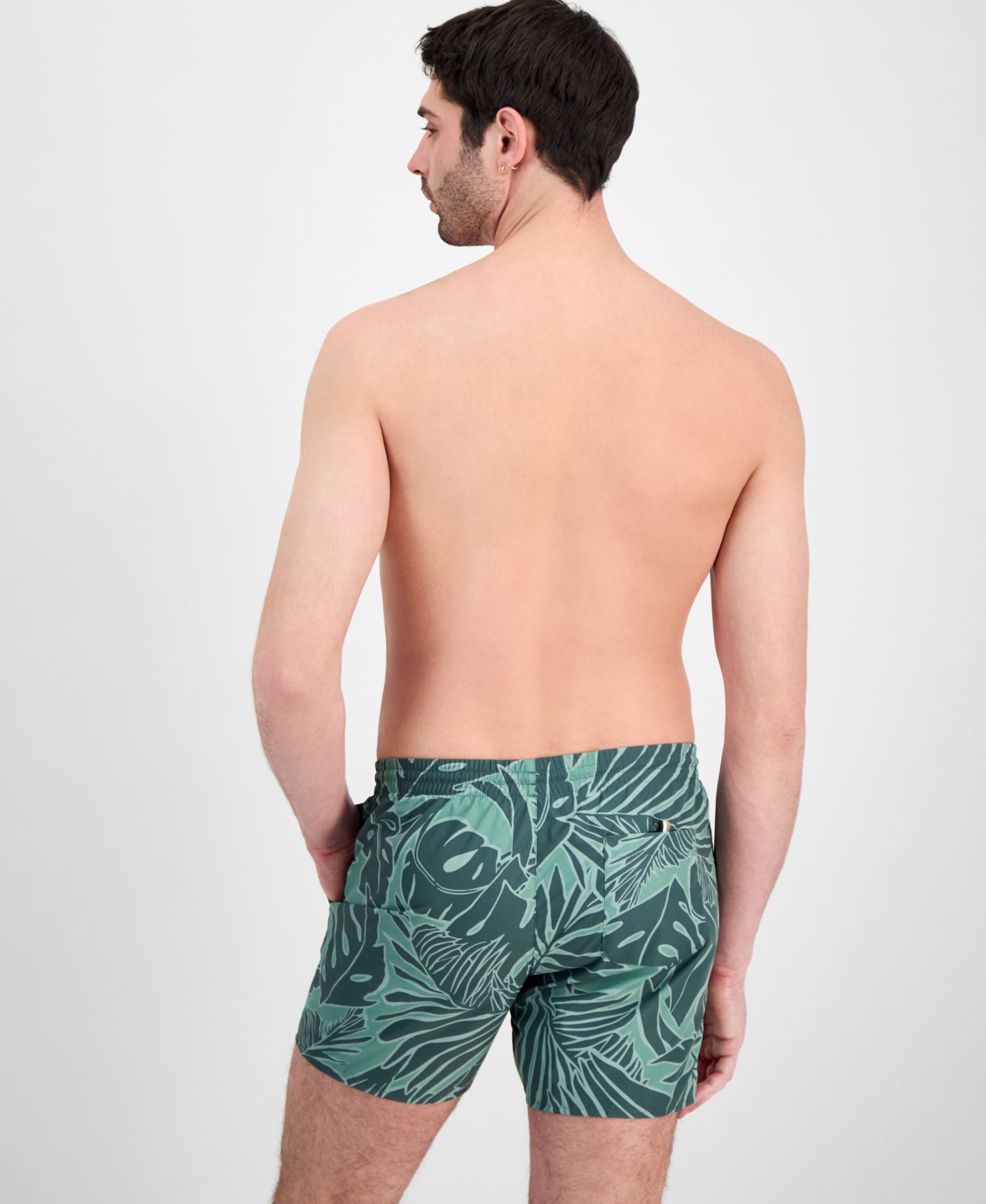 Плавки Tropical для мужчин — Hugo Boss, цвет: Синий — фото 5