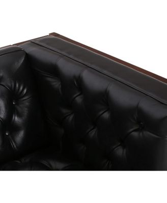 Contemporary Upholstered Sofa with Button-Tufted Diamond Stitching