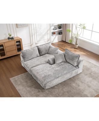 103" Cloud Sectional Couch w/ L-Shape Chaise, Modern Modular Sofa