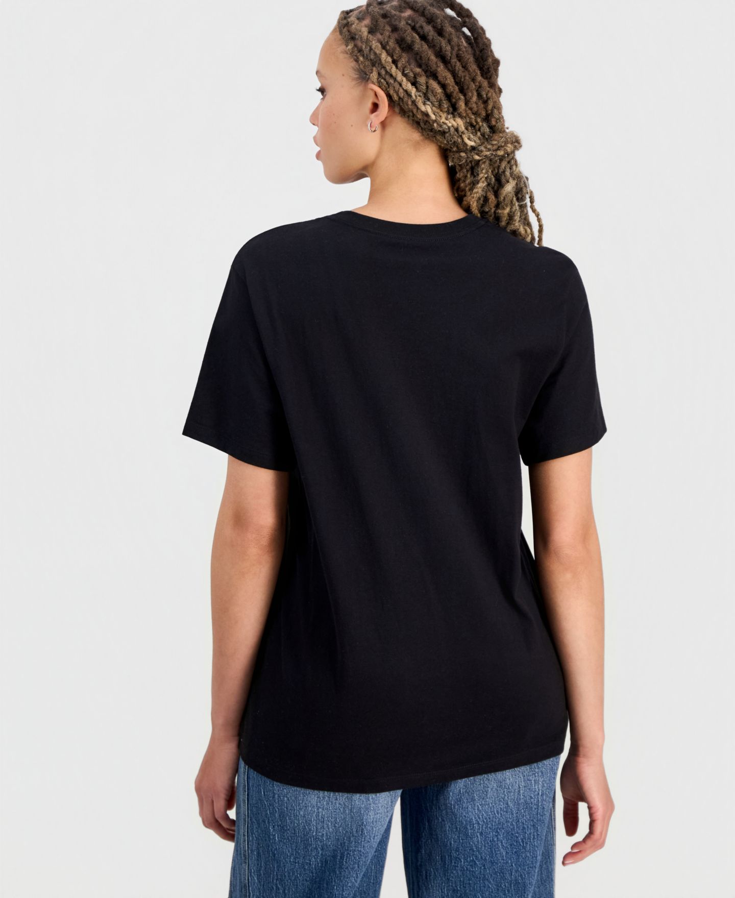 Женская футболка The North Face Evolution Sparkle Short Sleeve Graphic Cotton, цвет: Чёрный — фото 4