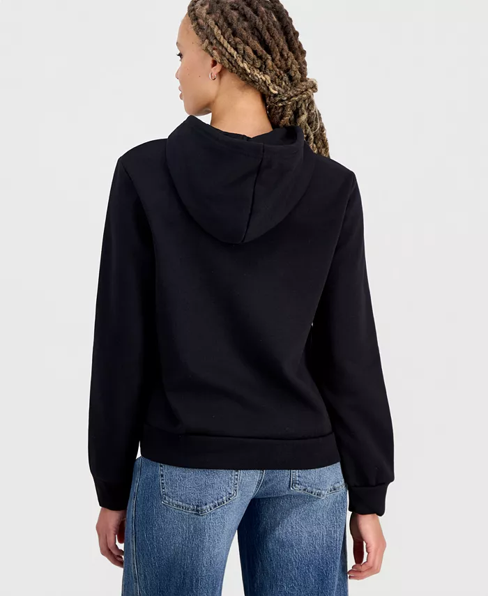 Women's Evolution Sparkle Graphic Cotton Hooded Sweatshirt - thumbnail 8