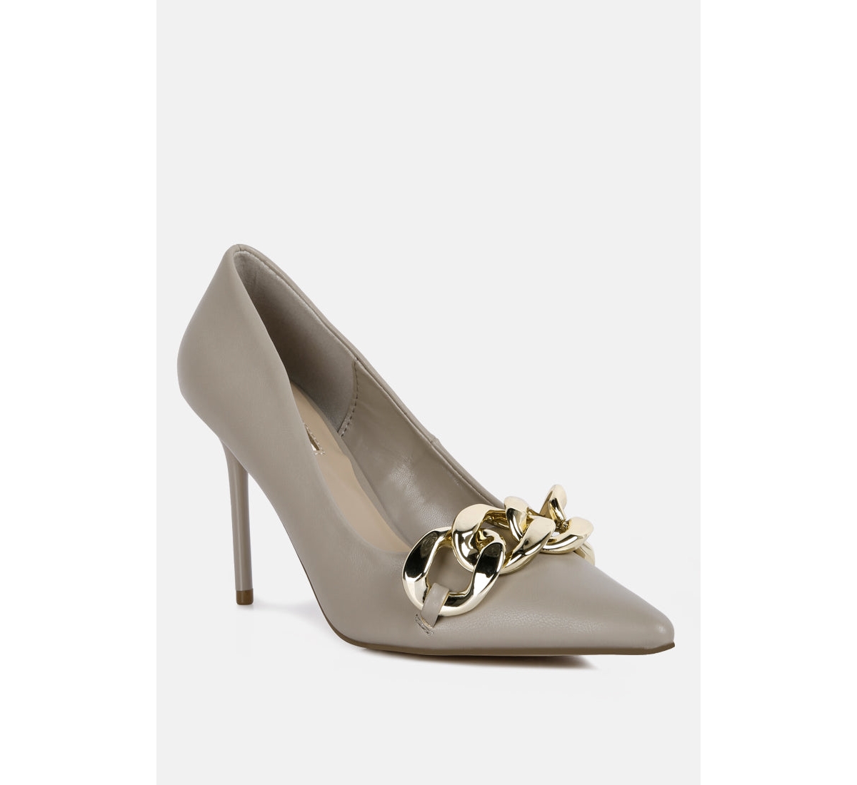 Fontana Link Chain Detail High Heel Pumps