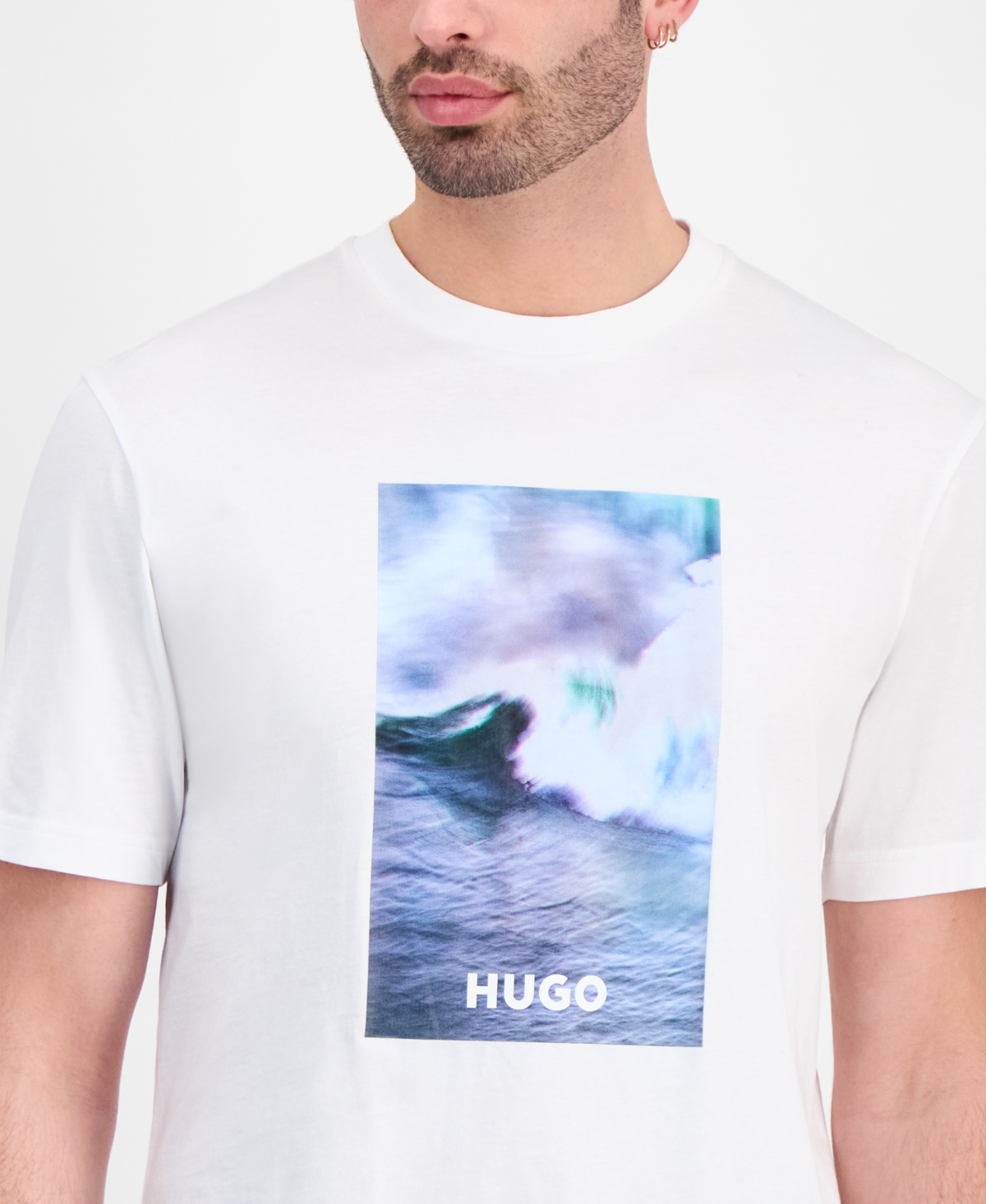 Hugo by Boss Men's Wave Applique T-Shirt