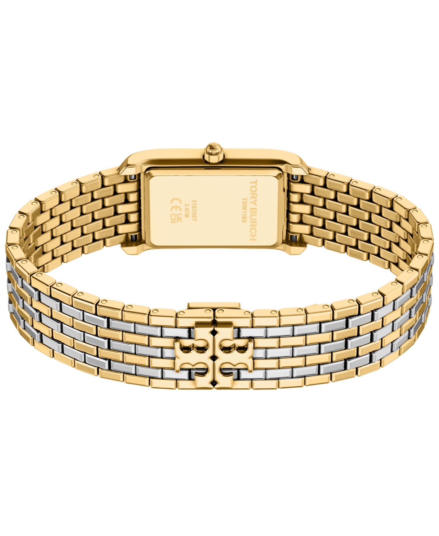 Женские часы Tory Burch The Eleanor Slim Quartz Two-Hand Two-Tone Stainless-Steel Watch, 22mm — фото 4