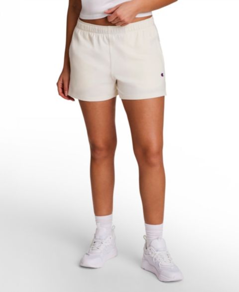 Женские шорты Champion C Logo, цвет: Unbleached Cotton