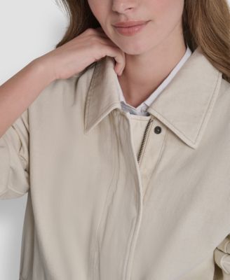 Women's Denim Bomber Coat