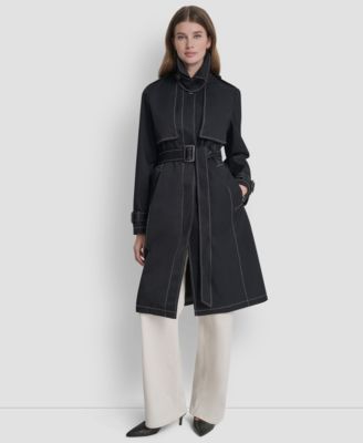 Women's Top Collar Utility Raincoat