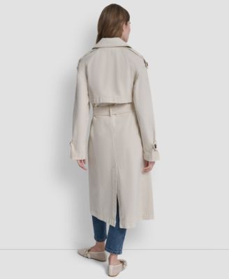 Women's Double Breasted Belted Trench Coat