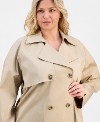 Plus Size Double-Breasted Blazer 