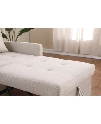 Convertible Sleeper Sofa Chair Bed with Pillow