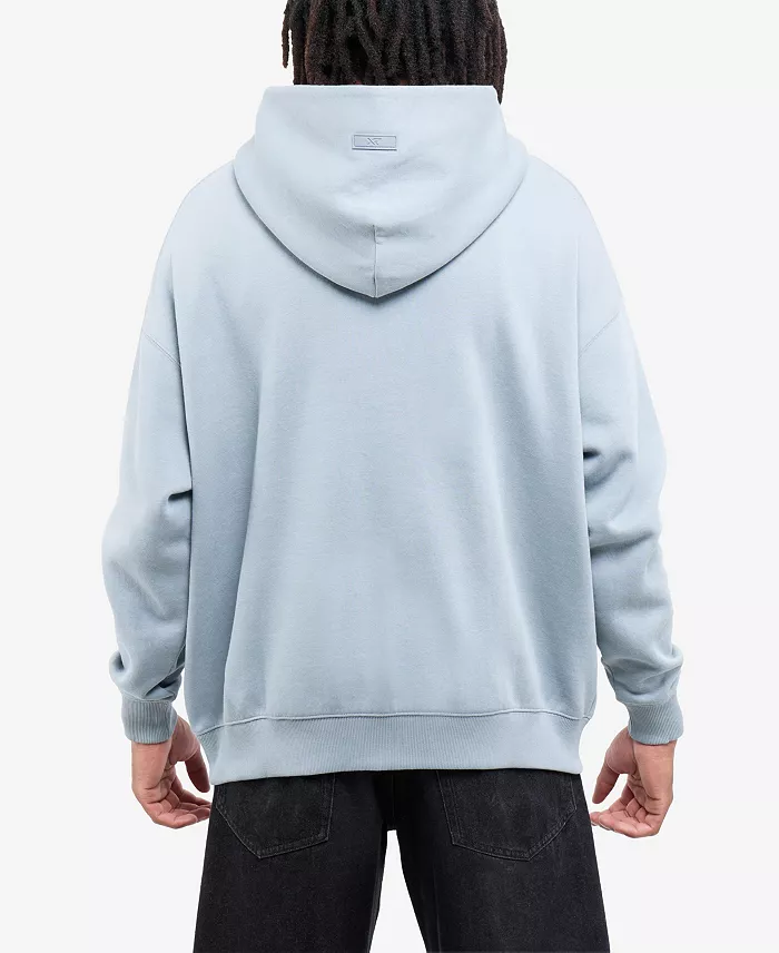 Men's Oversized Drop-Shoulder Long-Sleeve Pullover Hoodie - thumbnail 9