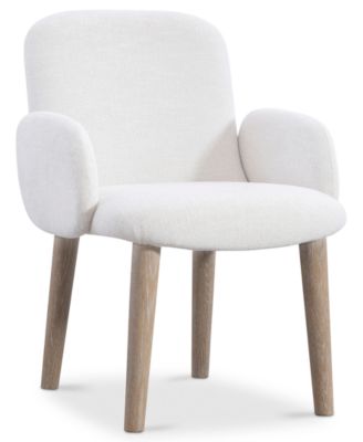 Loggia 6-Pc. Round Table and Upholstered Arm Chairs Dining Set