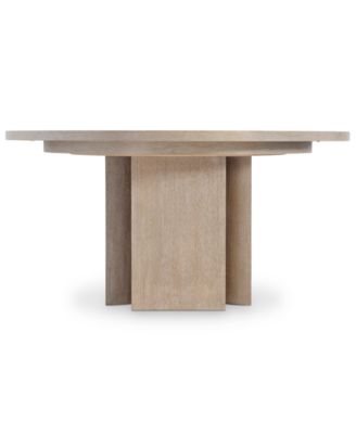 Loggia 7-Pc. Wood Round Table and Upholstered Side Chairs Dining Set