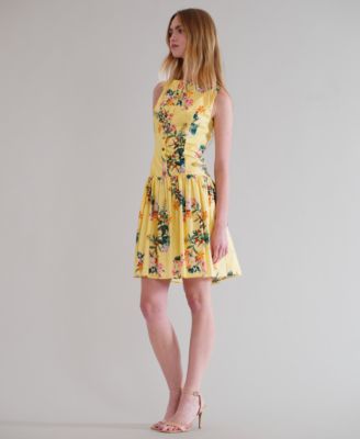 Women's Sleeveless Boat Neck Short Dress