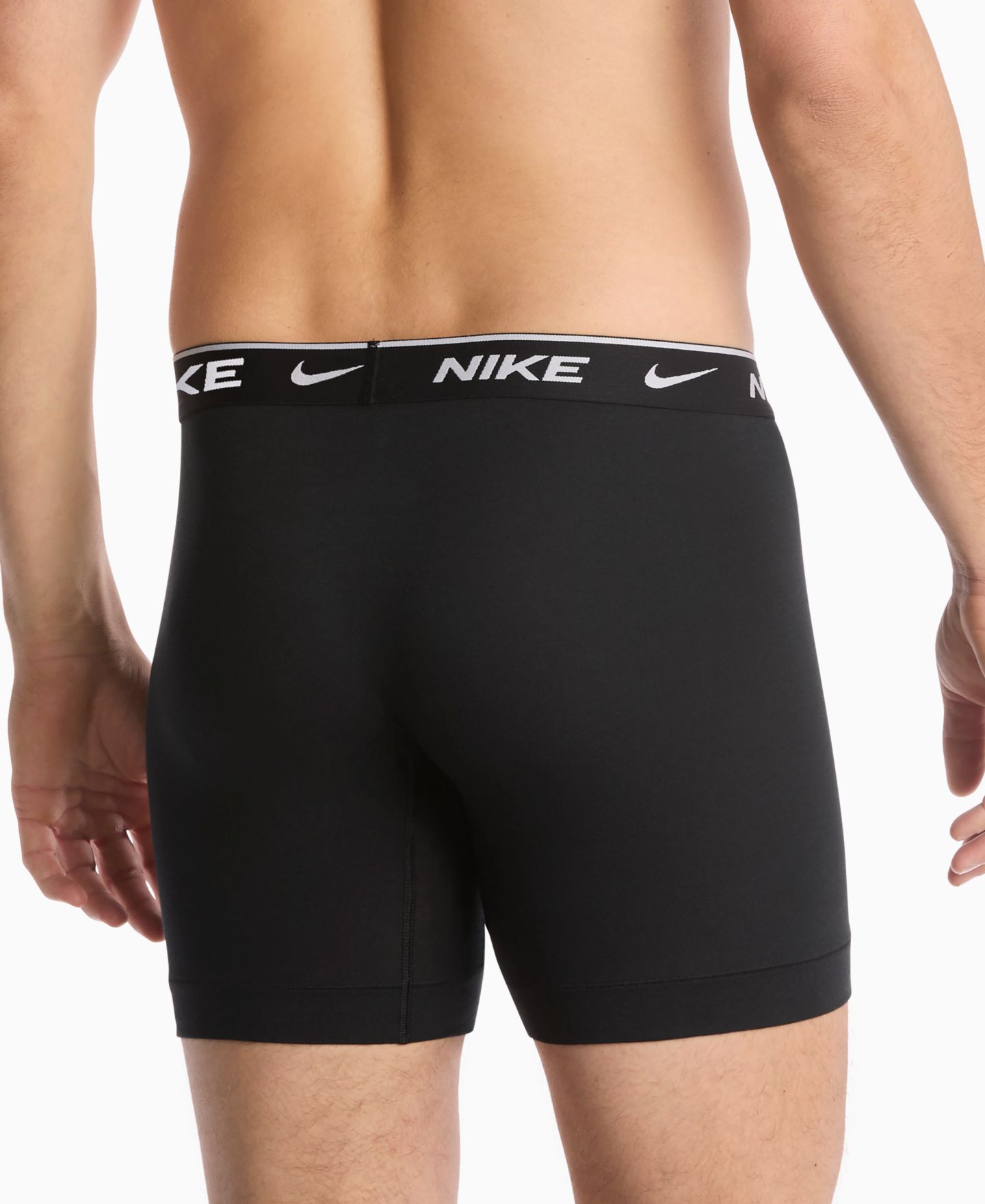 Трусы-боксеры Essential для мужчин, хлопок, стрейч, 3 шт. — Nike, цвет: Чёрный — фото 4